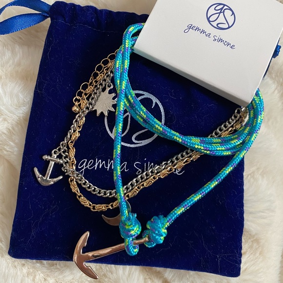 Gemma Simone Voyage Bracelet Set Wrap Bracelet & Ankle Bracelet - Picture 1 of 3